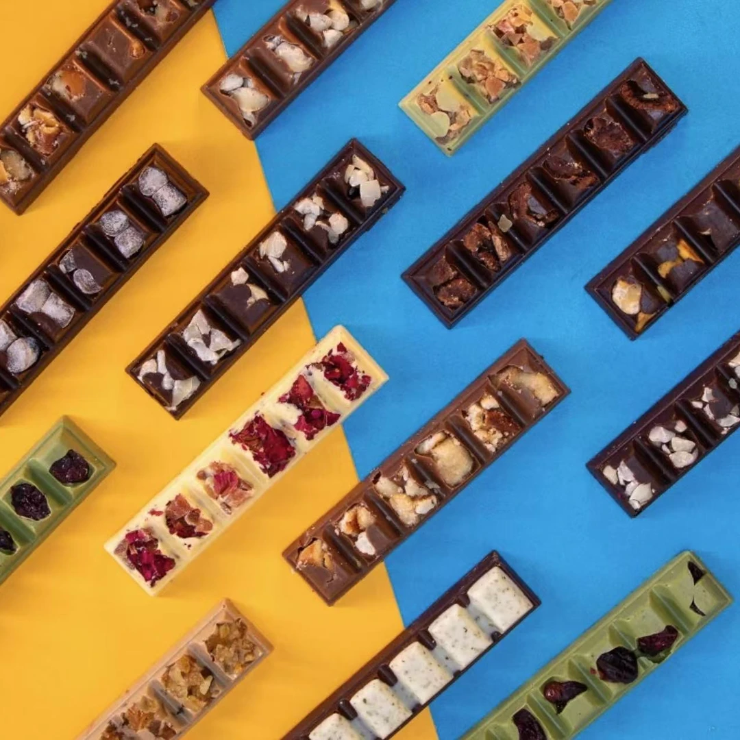 【品尝款】纯可可脂手工巧克力夹心坚果条碧根果直发