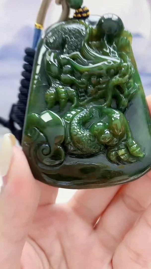 未镶嵌定制翡翠4917lr-毛货挂件25