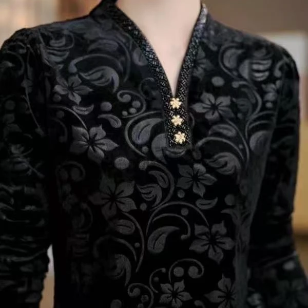 新款丝绒上衣打底修身上衣【心】