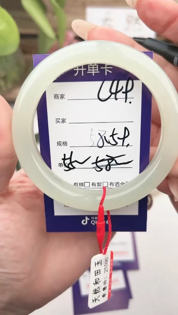 未镶嵌手镯和田玉微色差C49