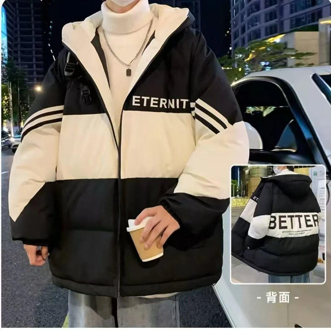 潮牌棉服男女同款宽松版型8968