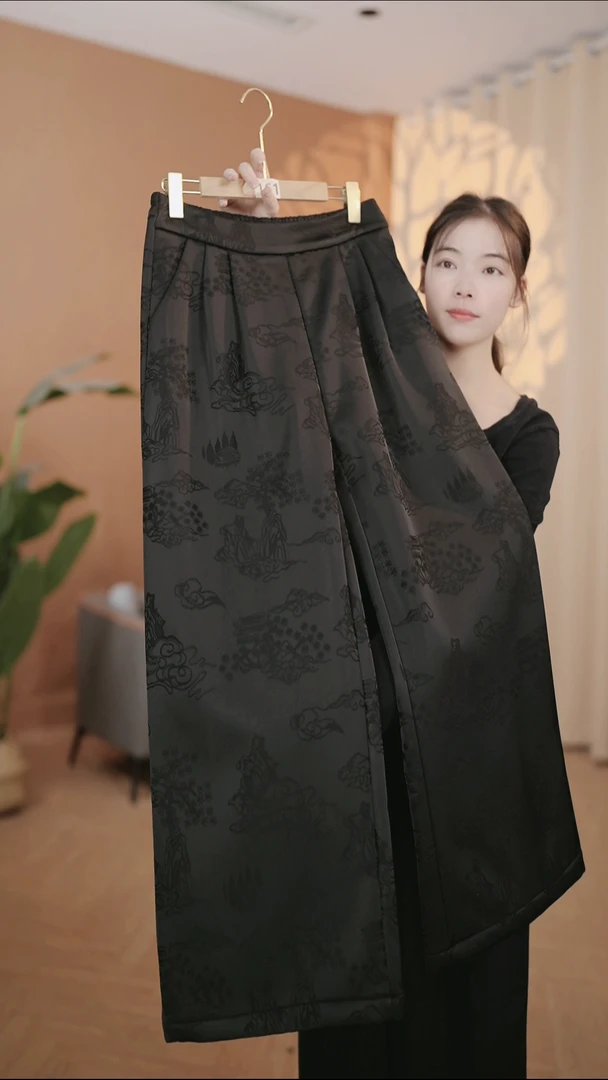 墨染云山新款气质百搭高腰休闲裤（DP53/雨愈/文/龙）