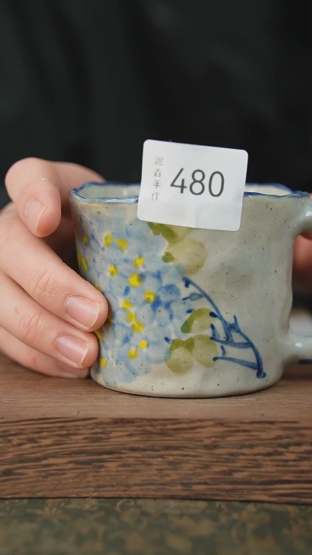 【闪购商品】杯子泥垚手作 景德镇手工手绘器物480