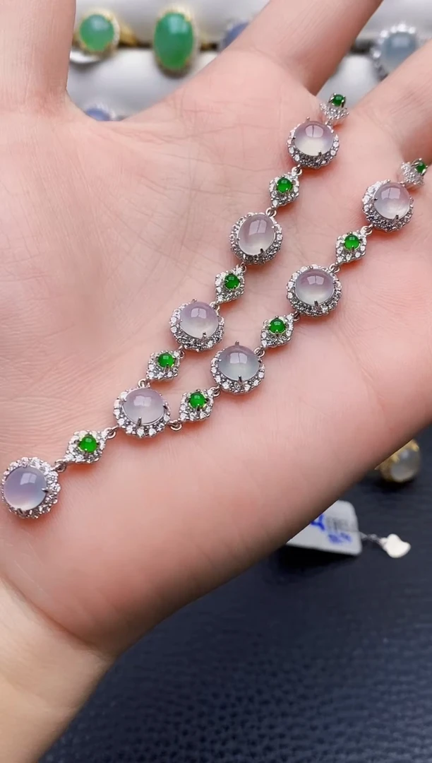 银S925镶嵌戒指翡翠2697