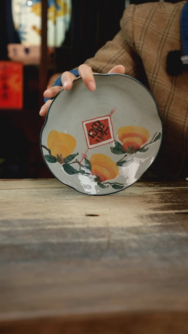 【闪购商品】瓷片景德镇纯手工釉下彩精品花瓶