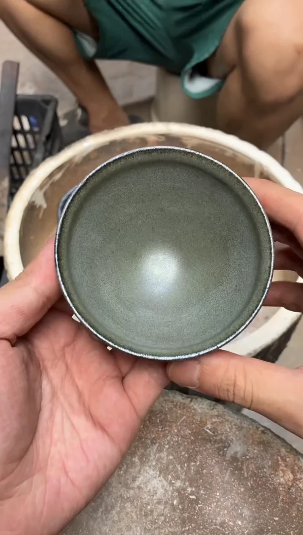 茶盏真柴烧建盏换点柴火