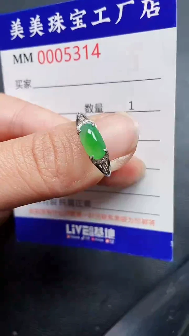 颈饰银S925镶嵌翡翠5314