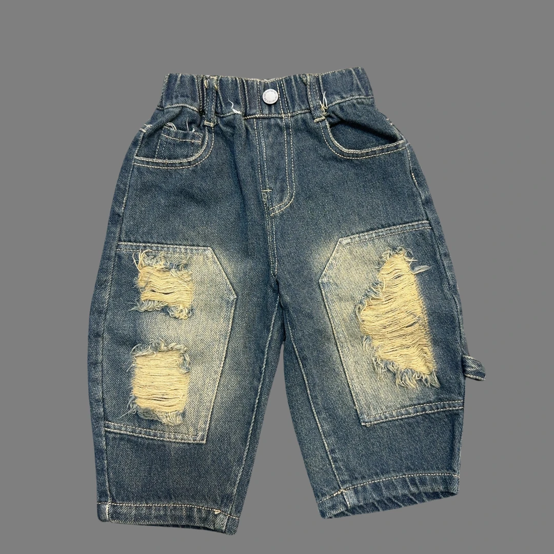 【棉逗熊品牌秋季】2024新款秋季休闲百搭牛仔裤-11327