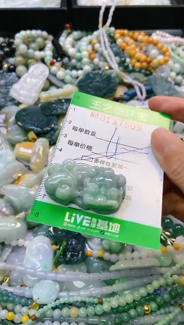 翡翠未镶嵌颈饰闪购0137509多样性发其一