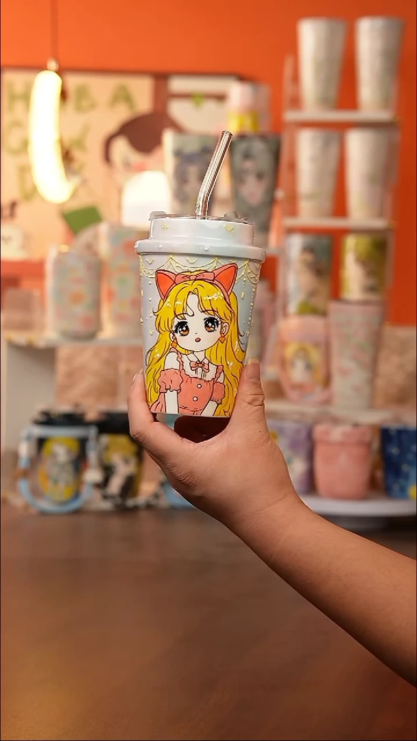 (玉泥）景德镇手工手绘文创陶瓷杯