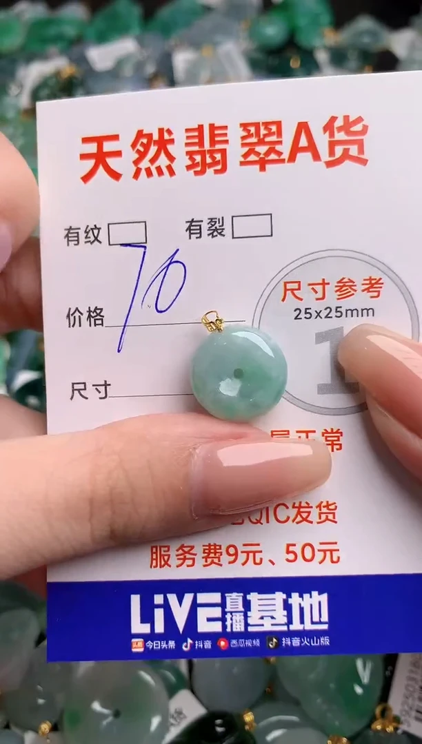 翡翠18K金镶嵌颈饰13003335