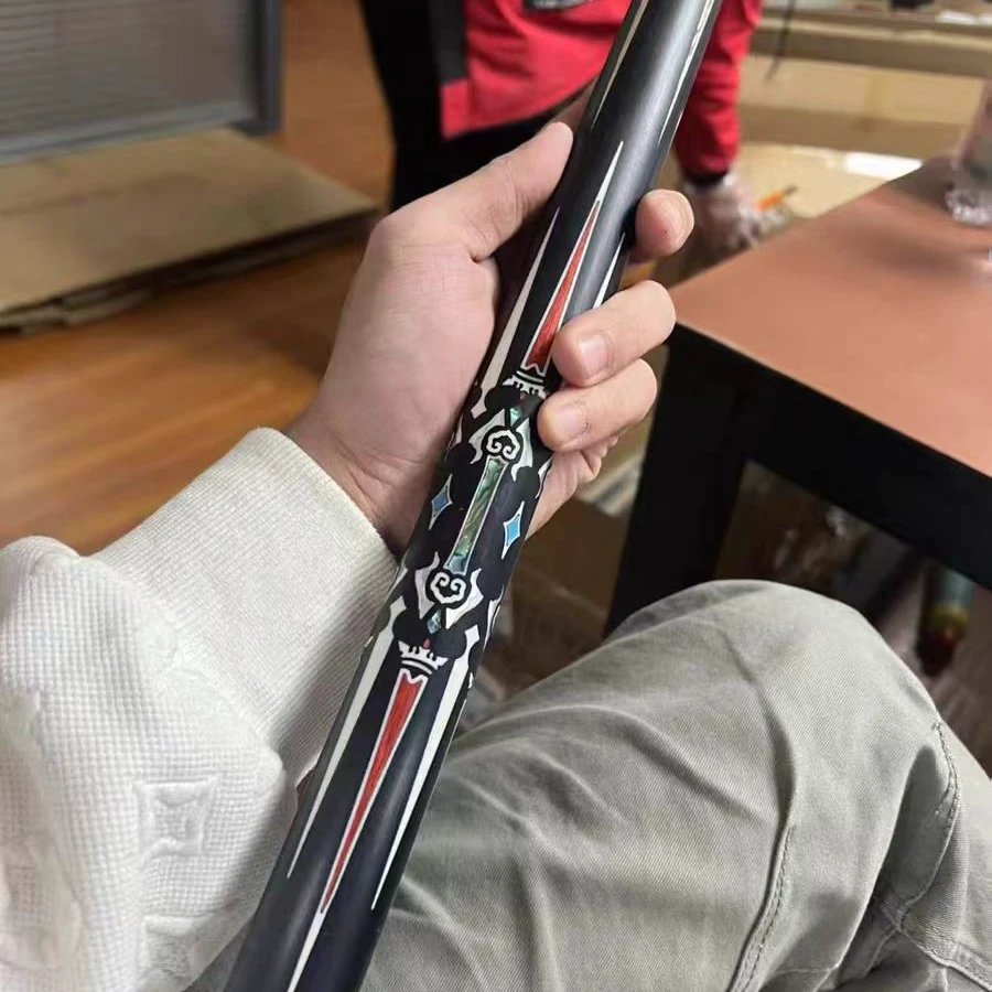 血刃中式八球 九球 斯诺克 高打感小头通杆台球杆