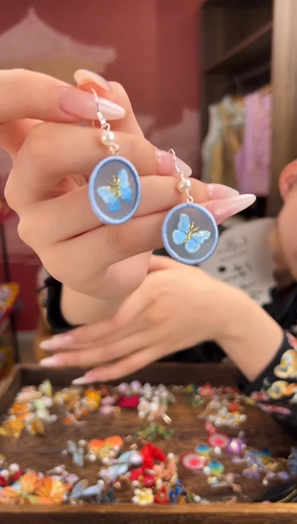 【闪购商品】刺绣苏绣世家非遗手工（耳环）