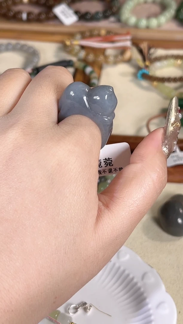 未镶嵌戒指和田玉备注圈口多样性发其一