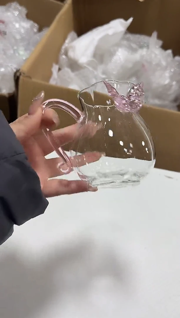 粉色蝴蝶洛神公道杯