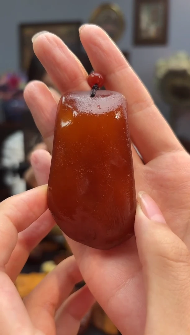 琥珀颈饰未镶嵌吊坠