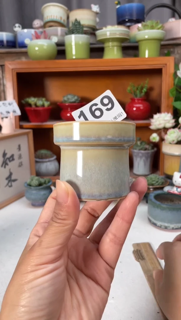 瓷片169知木小芳花盆
