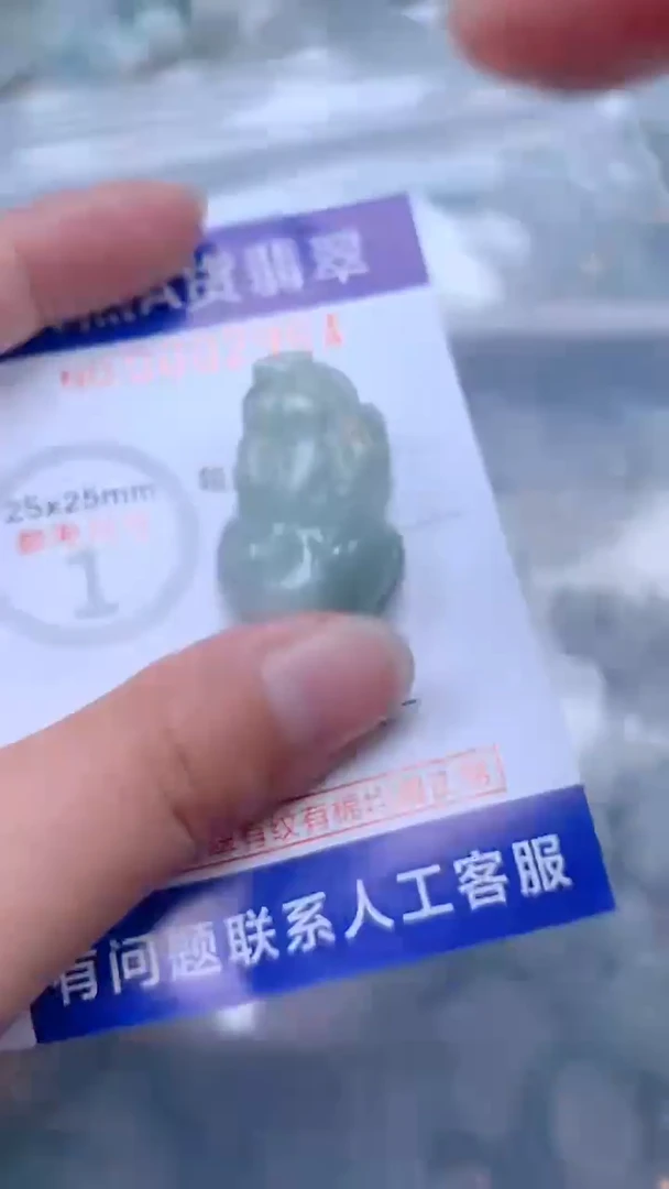 翡翠未镶嵌吊坠(不含链)1