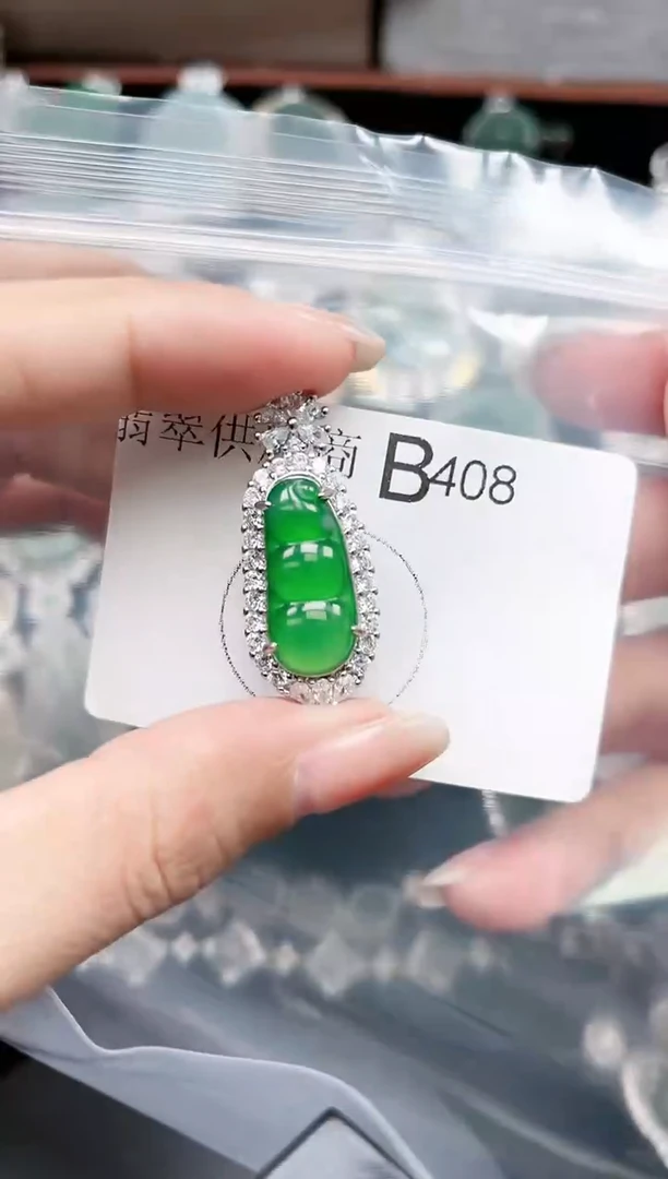 【闪购商品】翡翠颈饰未镶嵌480赠皮绳