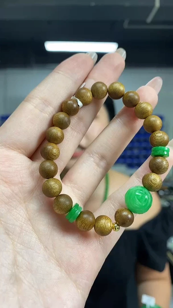 未镶嵌手链翡翠多样性发其一颜色微差
