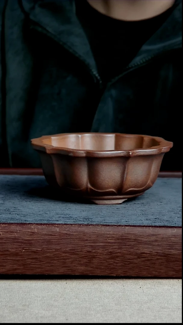 紫砂花盆13*5.5内径紫砂花盆