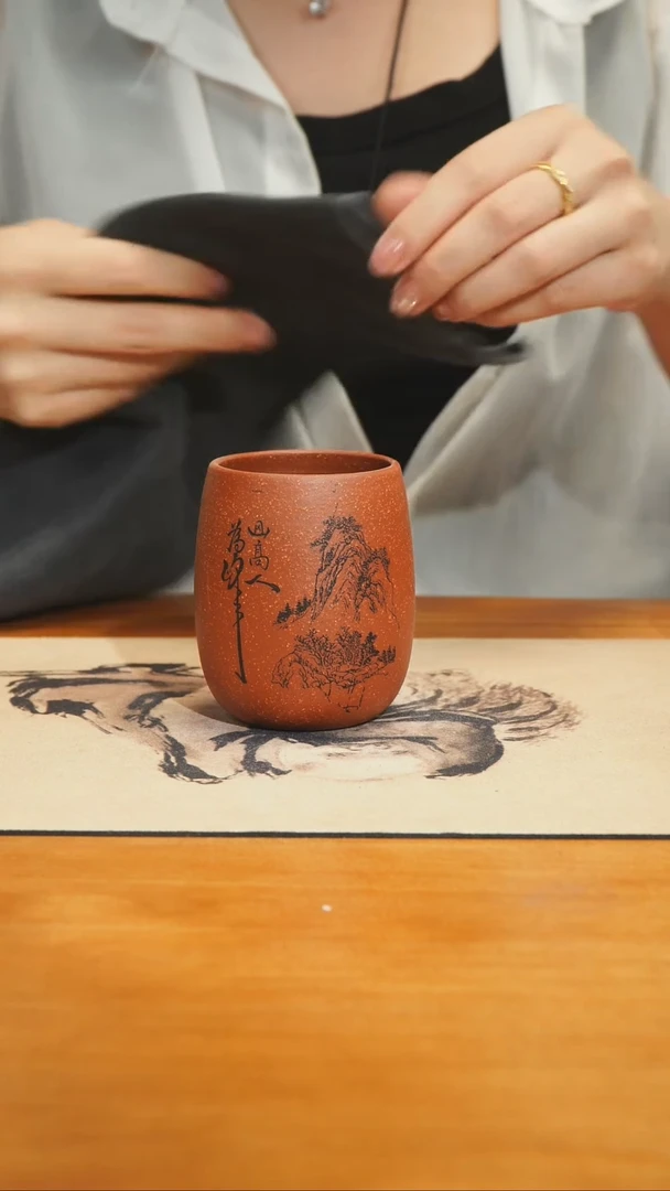 茶壶朱泥紫砂原矿杯子