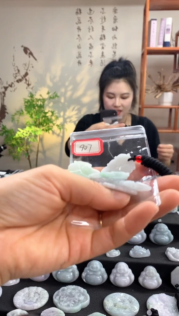 【闪购商品】翡翠颈饰未镶嵌叶子 907多样性发一件