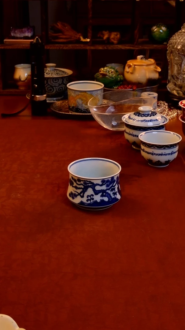 【手工手绘松竹梅主人杯】