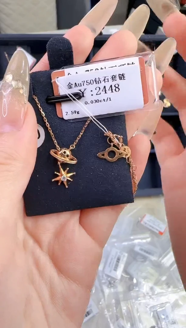 套链钻石18K金镶嵌爱***好2000