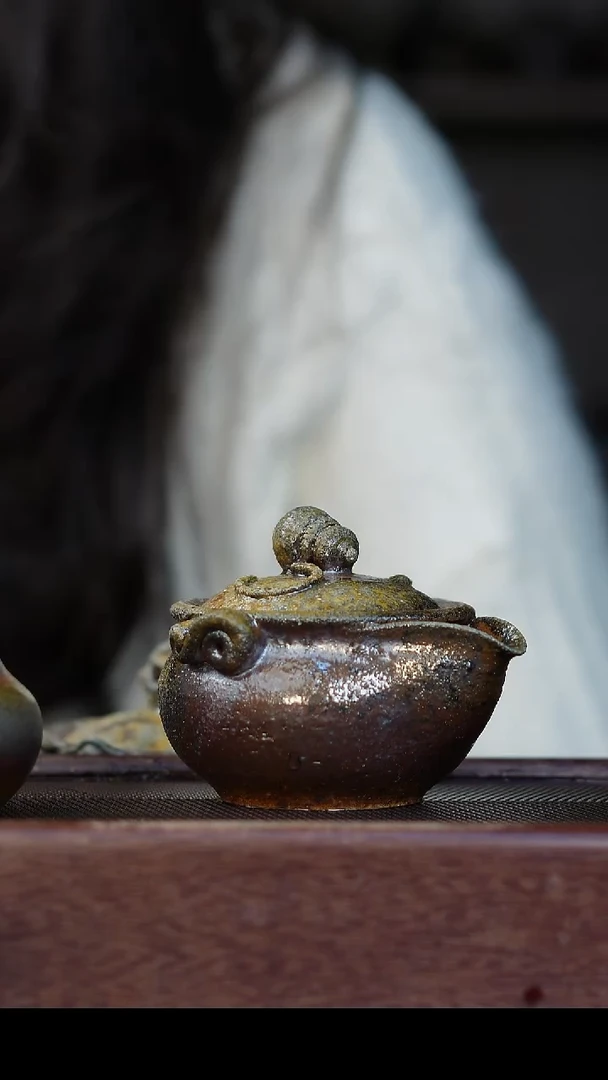 茶壶紫砂柴烧紫砂 段泥宝瓶200cc