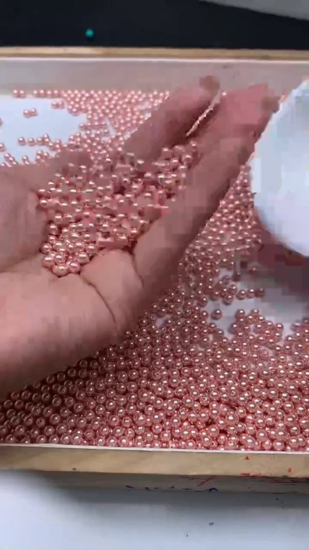 未镶嵌散珠拼合珍珠（马贝珠）B760 粉贝珠4mm50个8.8元