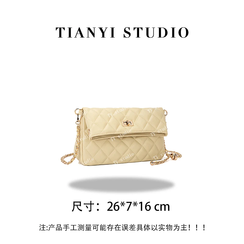 【TY】QYX-9905-奶油黄 轻奢高级韩版单肩潮流时尚简约女包