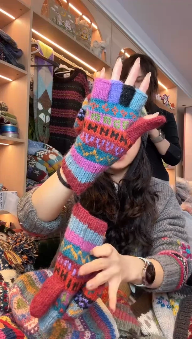 绵羊毛申*纯手工手套930