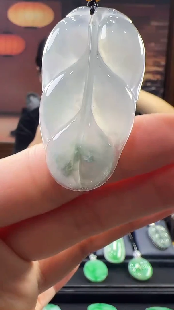 未镶嵌挂件翡翠叶子