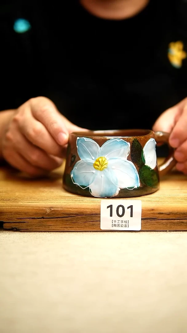 @@陶园瓷舍@@纯手工手绘@高温釉下彩