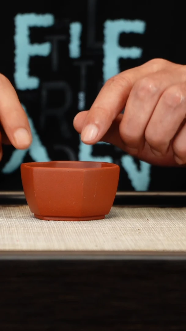 茶壶紫砂清水泥六方杯