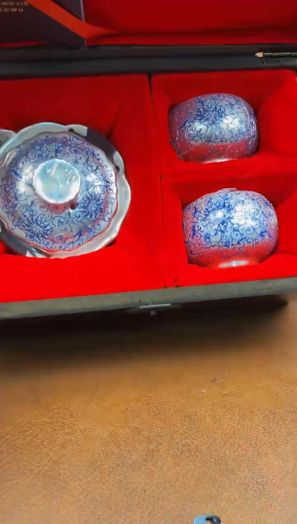 陶瓷茶具摆件旅行套组