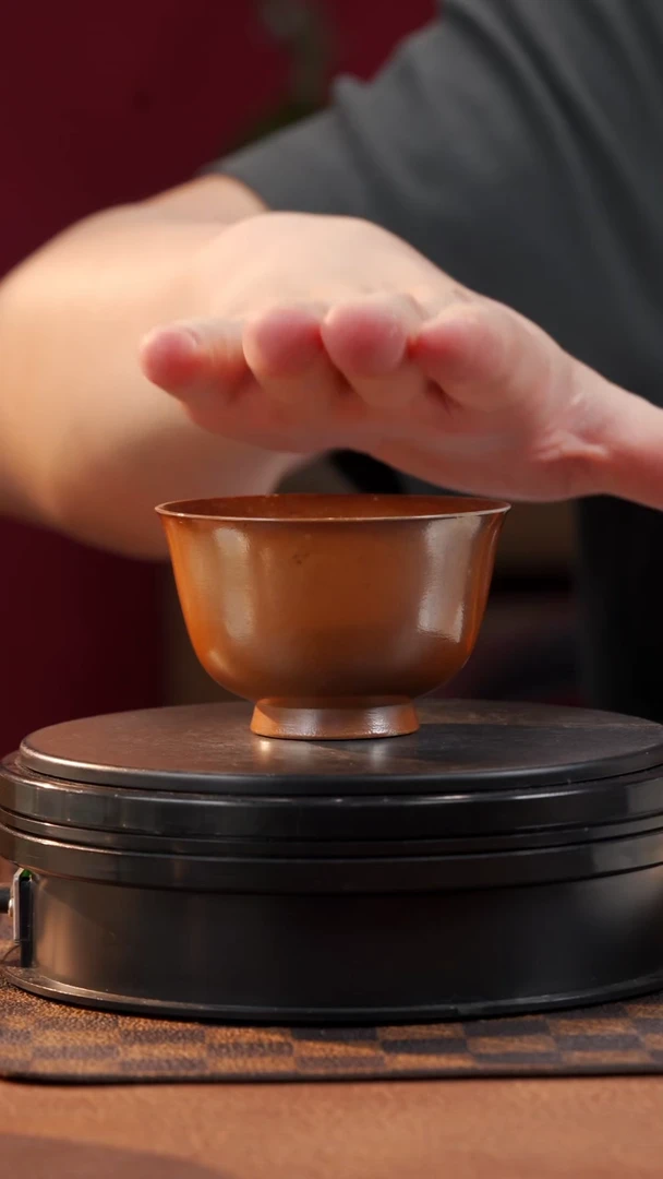 茶具裸烧压手杯-