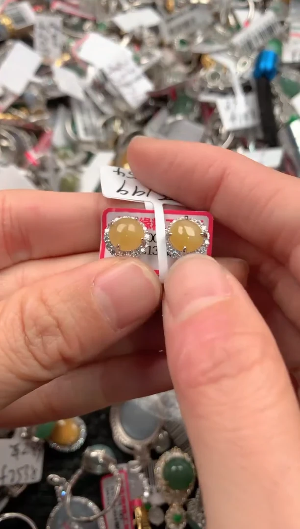 银S925镶嵌戒指翡翠444   7