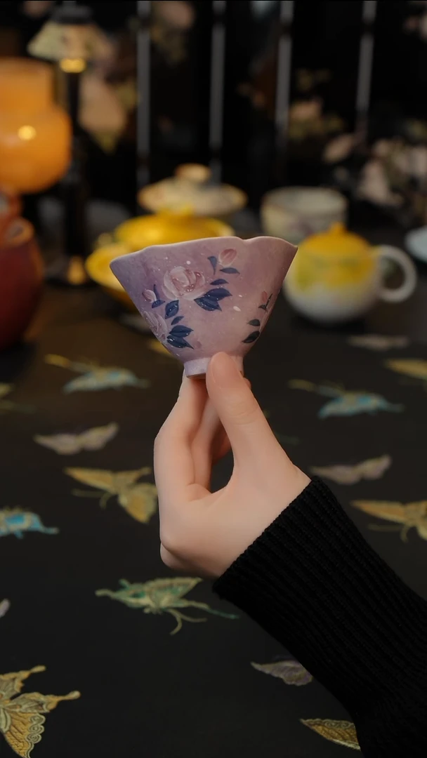 莫奈玫瑰    斗笠杯