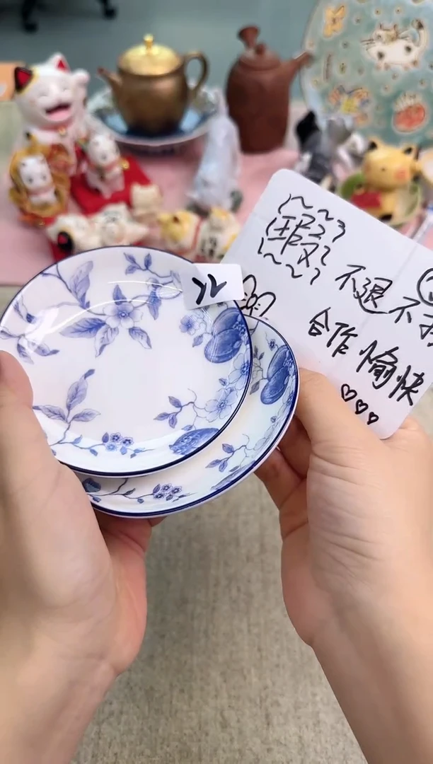 瓷片2只泡泡家的瓷器真好看