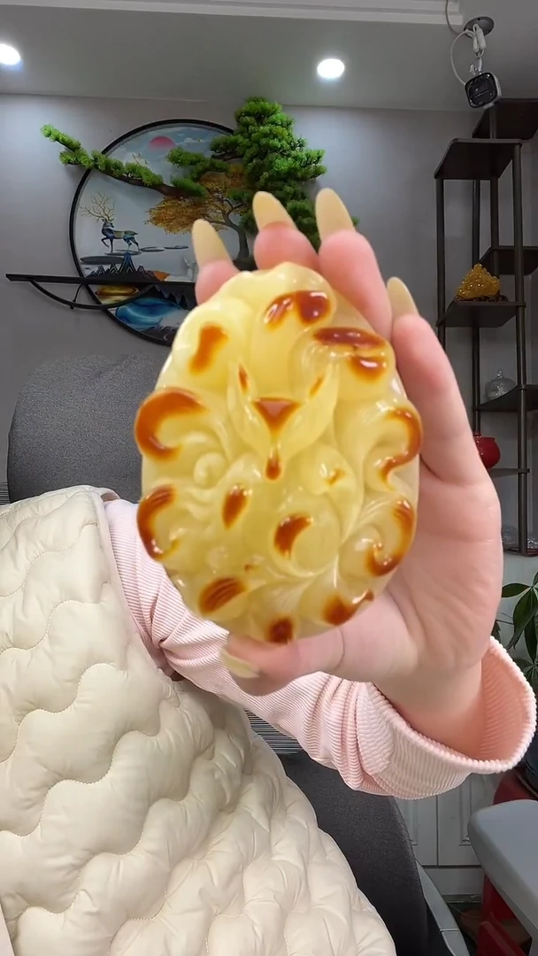 琥珀颈饰未镶嵌吊坠