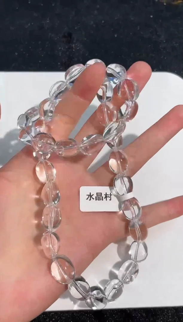 未镶嵌颈饰水晶11号利姆利亚白水晶小糖豆项链