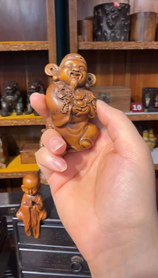 木黄杨木财神68.888888