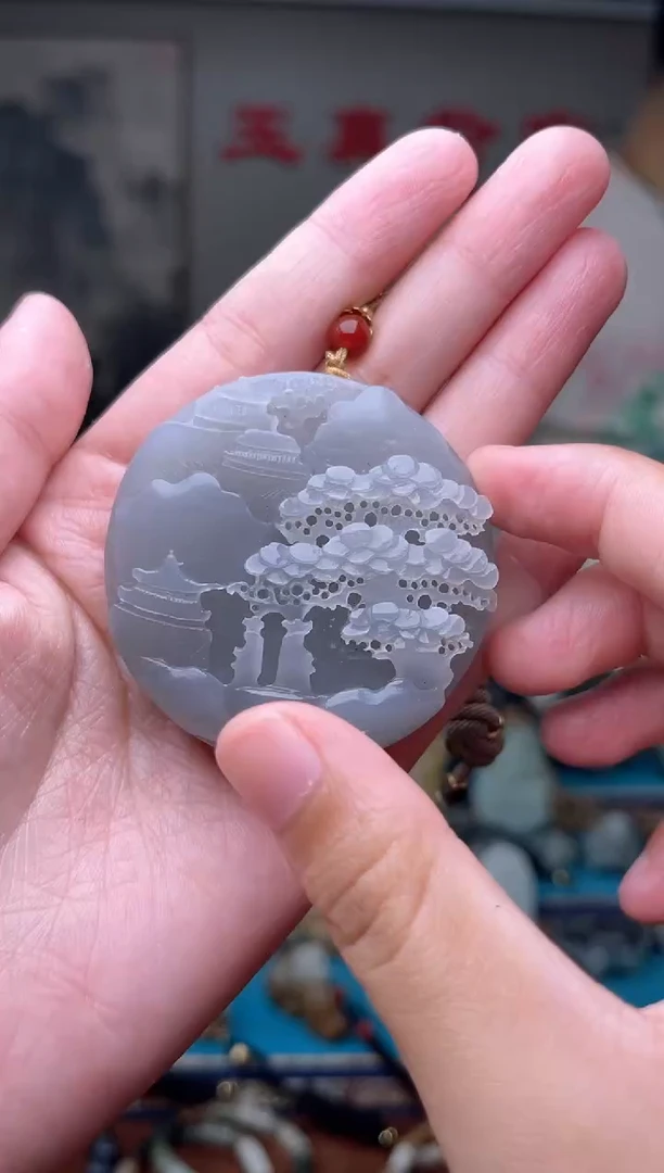 和田玉未镶嵌挂件1