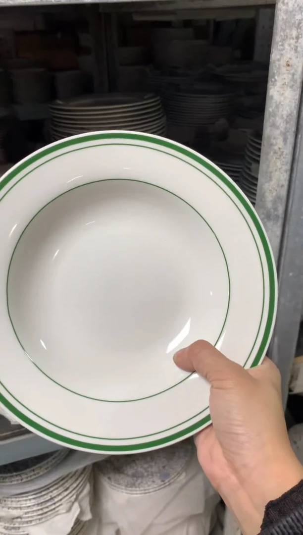 【闪购商品】瓷片陶瓷原单CC973餐具1个汤盘