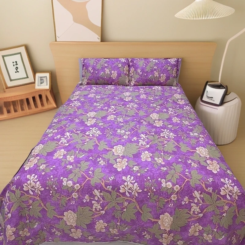 紫气东来】多尺寸棉麻大帆布床单 枕套 炕单吸汗柔软舒适