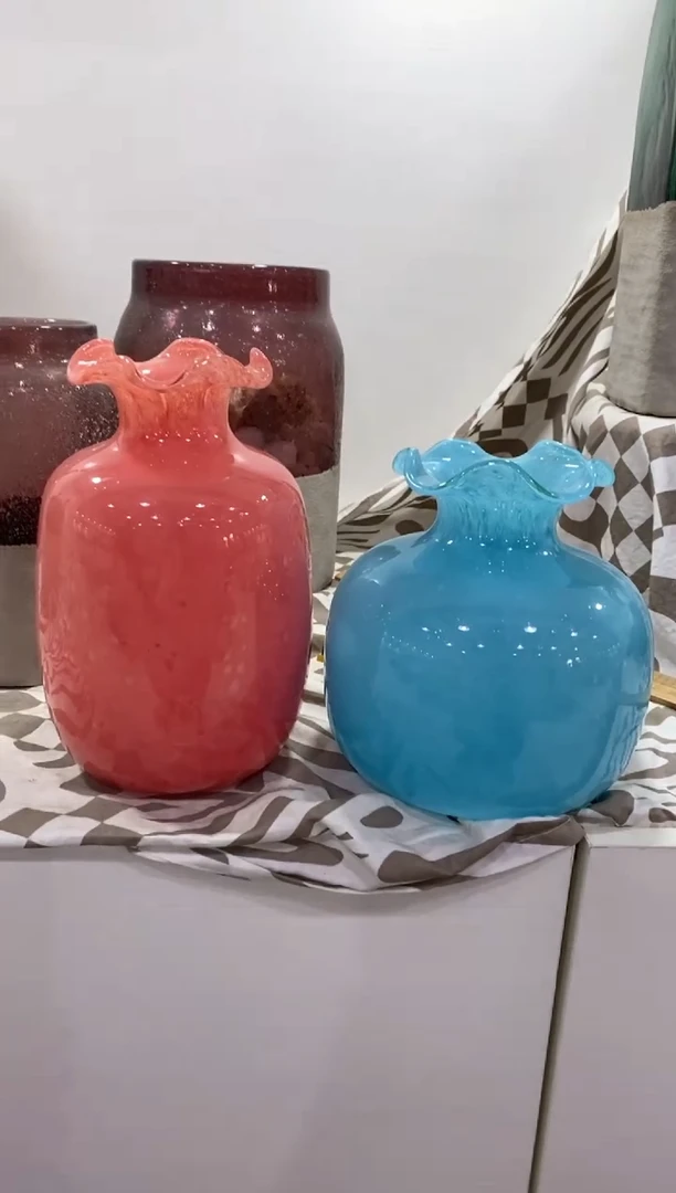 【闪购商品】琉璃慕忆家花瓶一对