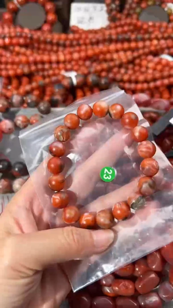 南红玛瑙手串未镶嵌12