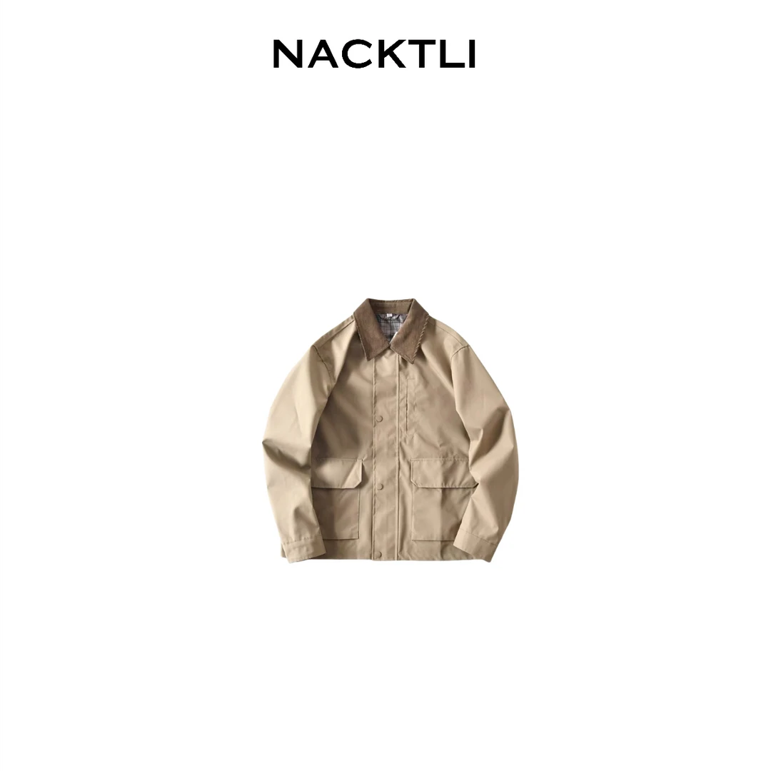NACKTLI Barbour风情侣夹克外套
